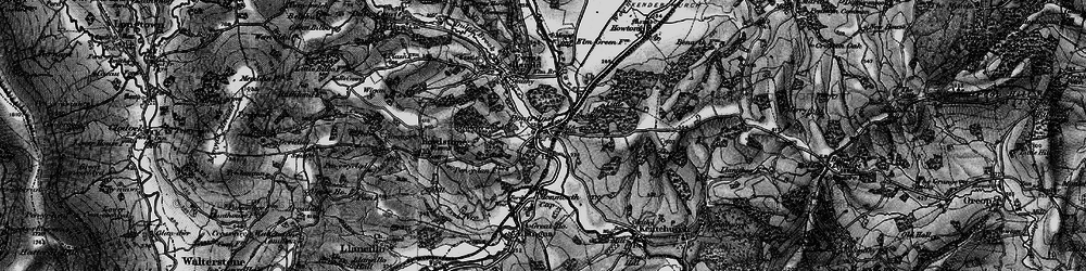 Old map of Pontrilas in 1896