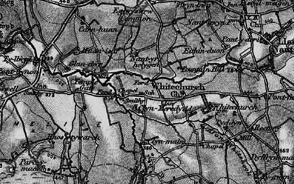 Old map of Pontyglasier in 1898