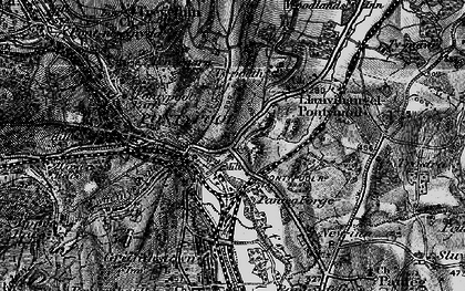 Old map of Llanvihangel Pontymoel in 1897