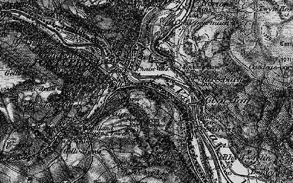 Old map of Pontypridd in 1897