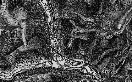 Old map of Pontywaun in 1897