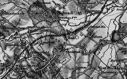 Old map of Poole in 1898