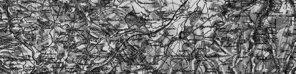 Old map of Poole in 1898
