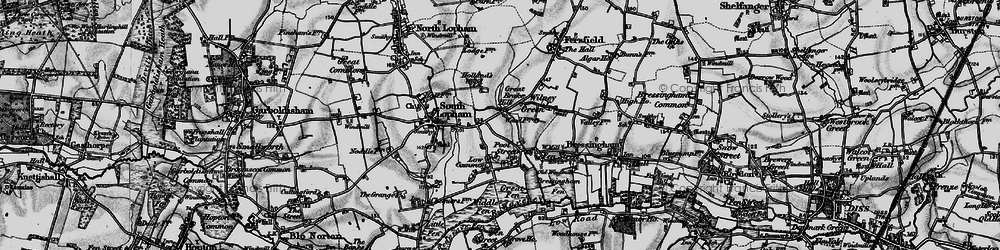Old map of Pooley Street in 1898