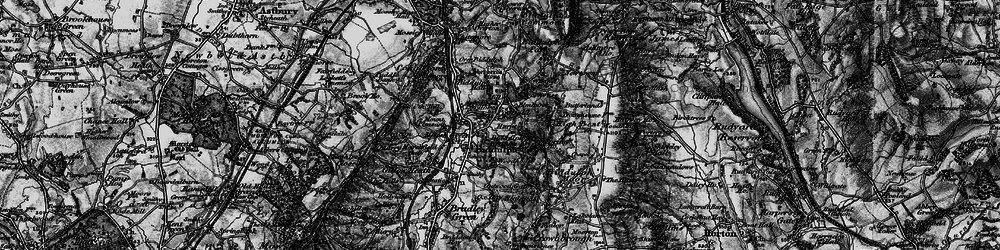 Old map of Poolfold in 1897