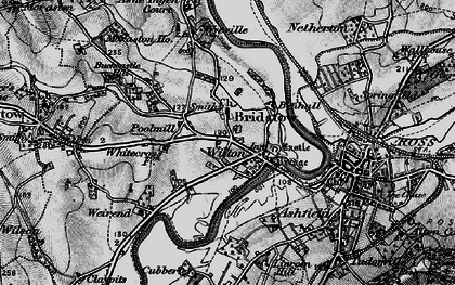 Old map of Poolmill in 1896