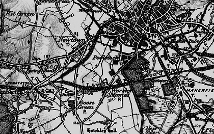 Old map of Poolstock in 1896