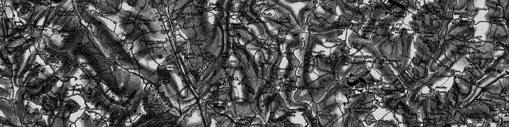 Old map of Poplars in 1896