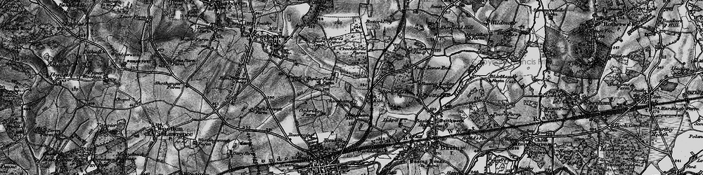 Old map of Popley in 1895
