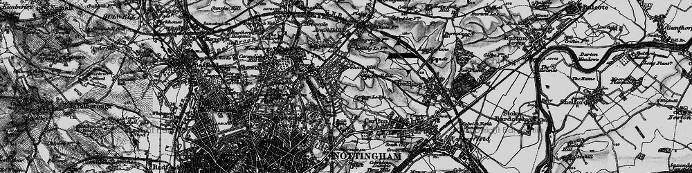 Old map of Porchester in 1899