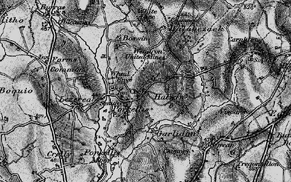 Old map of Porkellis in 1895