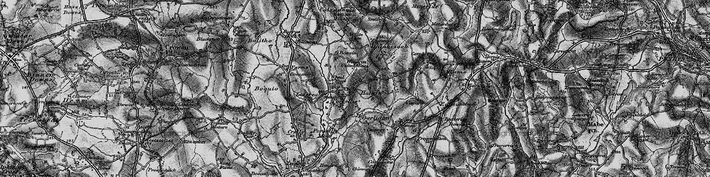 Old map of Porkellis in 1895