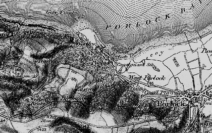 Old map of Porlockford in 1898