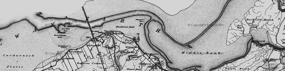 Old map of Port Carlisle in 1897