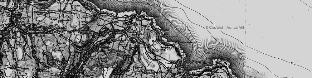 Old map of Brackenberry Wyke in 1898