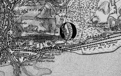 Old map of Port Tennant in 1897