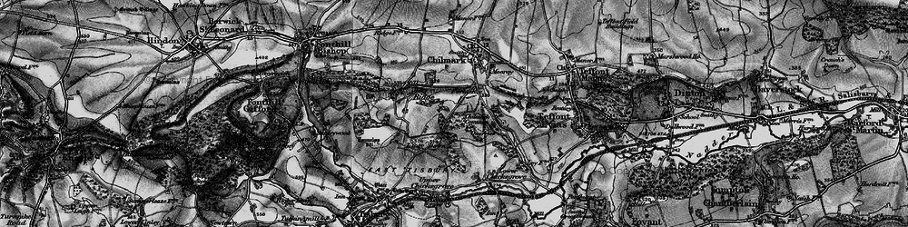 Old map of Portash in 1895