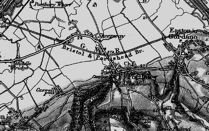 Old map of Portbury in 1898