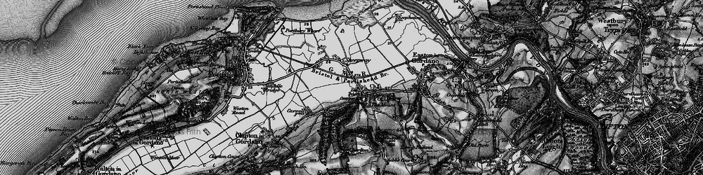 Old map of Portbury in 1898