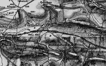 Old map of Portesham in 1897