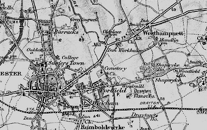 Old map of Portfield in 1895