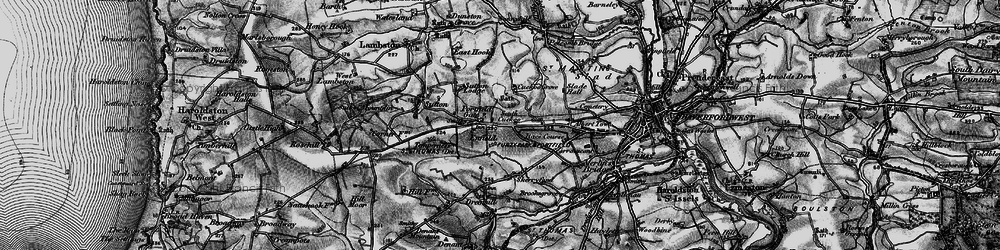 Old map of Portfield Gate in 1898