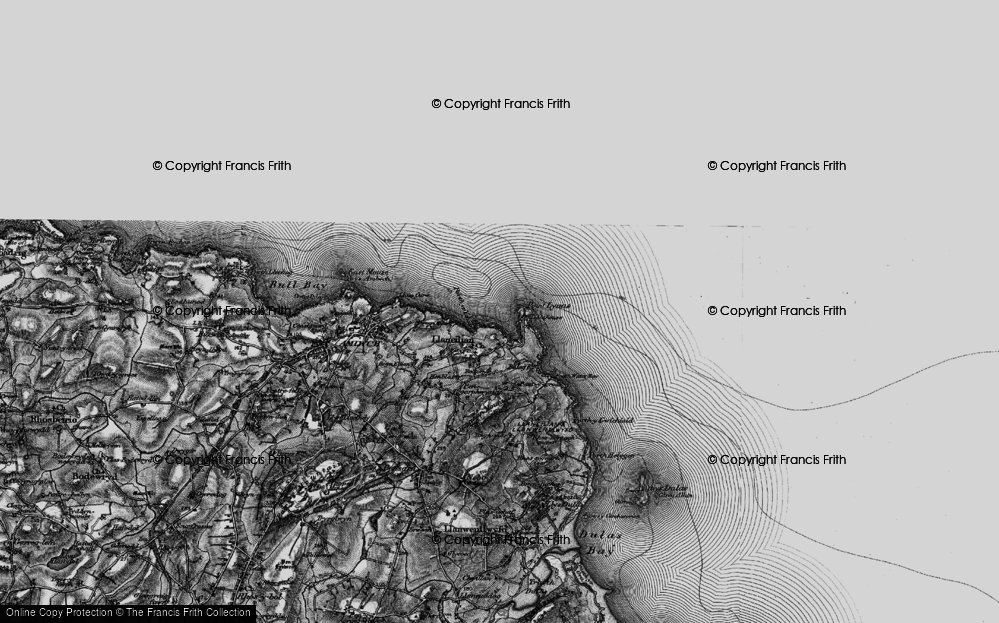 Old Map of Porth Eilian, 1899 in 1899