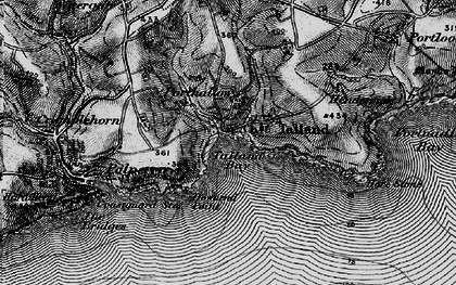 Old map of Porthallow in 1896