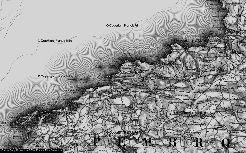 Old Map of Portheiddy, 1898 in 1898