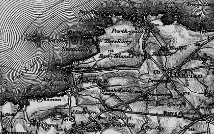 Old map of Portheiddy in 1898