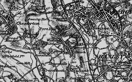 Old map of Porthill in 1897
