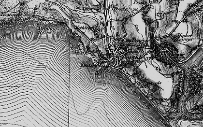 Old map of Porthleven in 1895