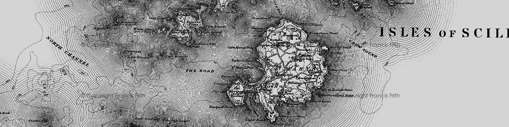 Old map of Bant's Carn in 1896
