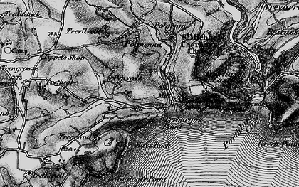 Old map of Portholland in 1895