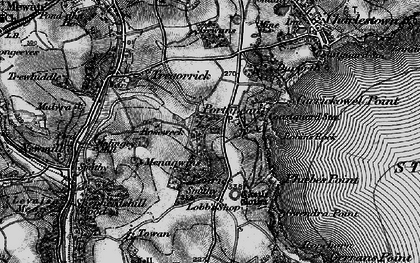 Old map of Porthpean in 1895