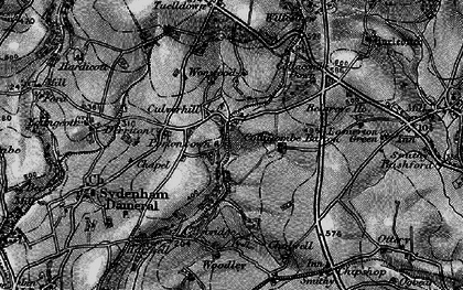 Old map of Woodley in 1896