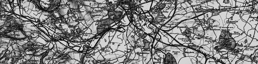 Old map of Portobello in 1896