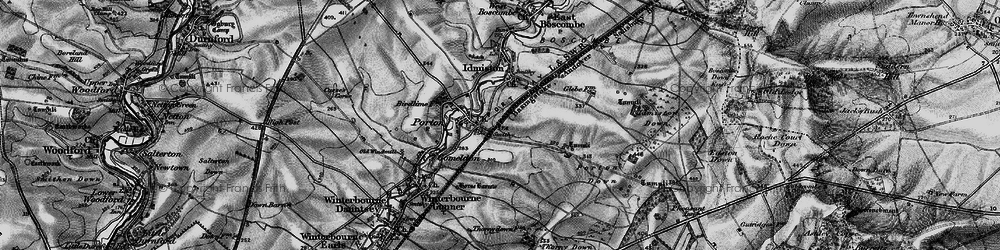 Old map of Porton in 1898