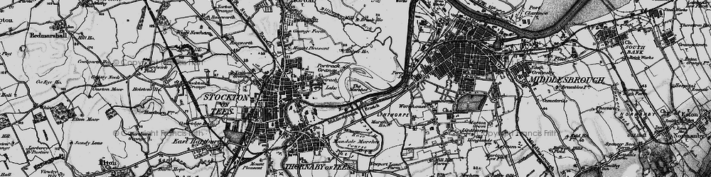 Old map of Portrack in 1898