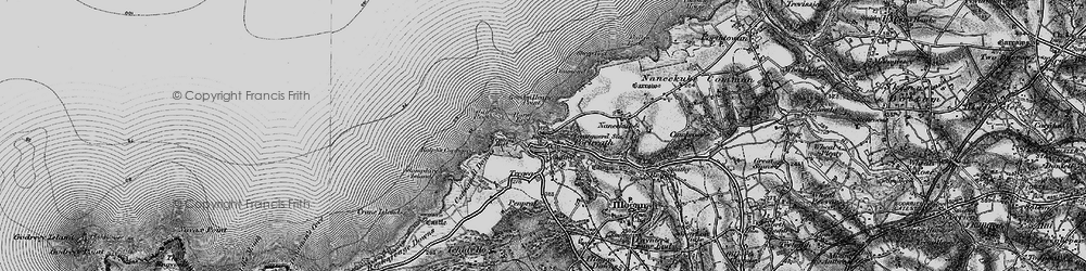Old map of Portreath in 1896