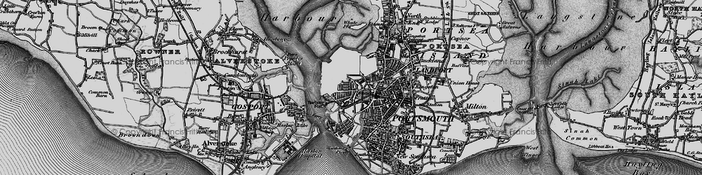 Old map of Burrow Island in 1895