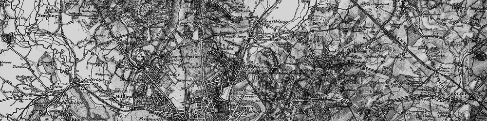 Old map of Portswood in 1895