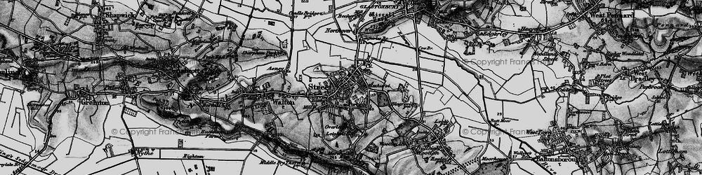 Old map of Portway in 1898
