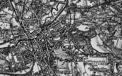 Old map of Portwood in 1896