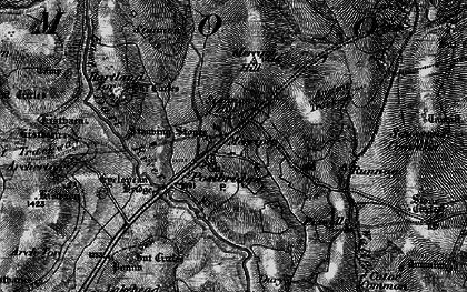 Old map of Bennett's Cross in 1898
