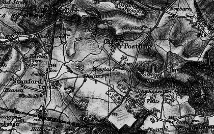 Old map of Postling in 1895