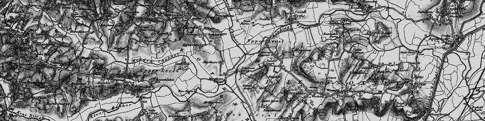 Old map of Wet Level in 1895