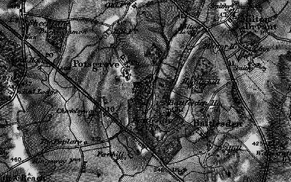 Old map of Battlesden Park in 1896
