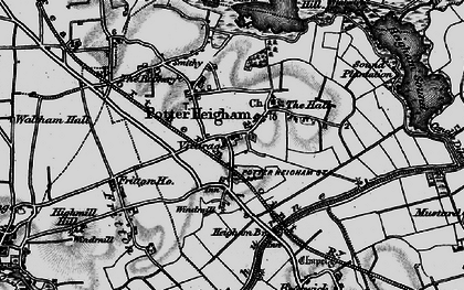 Old map of Potter Heigham in 1898