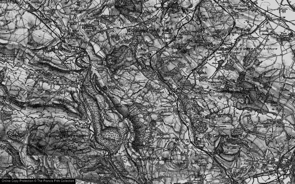 Old Map of Potter Hill, 1896 in 1896